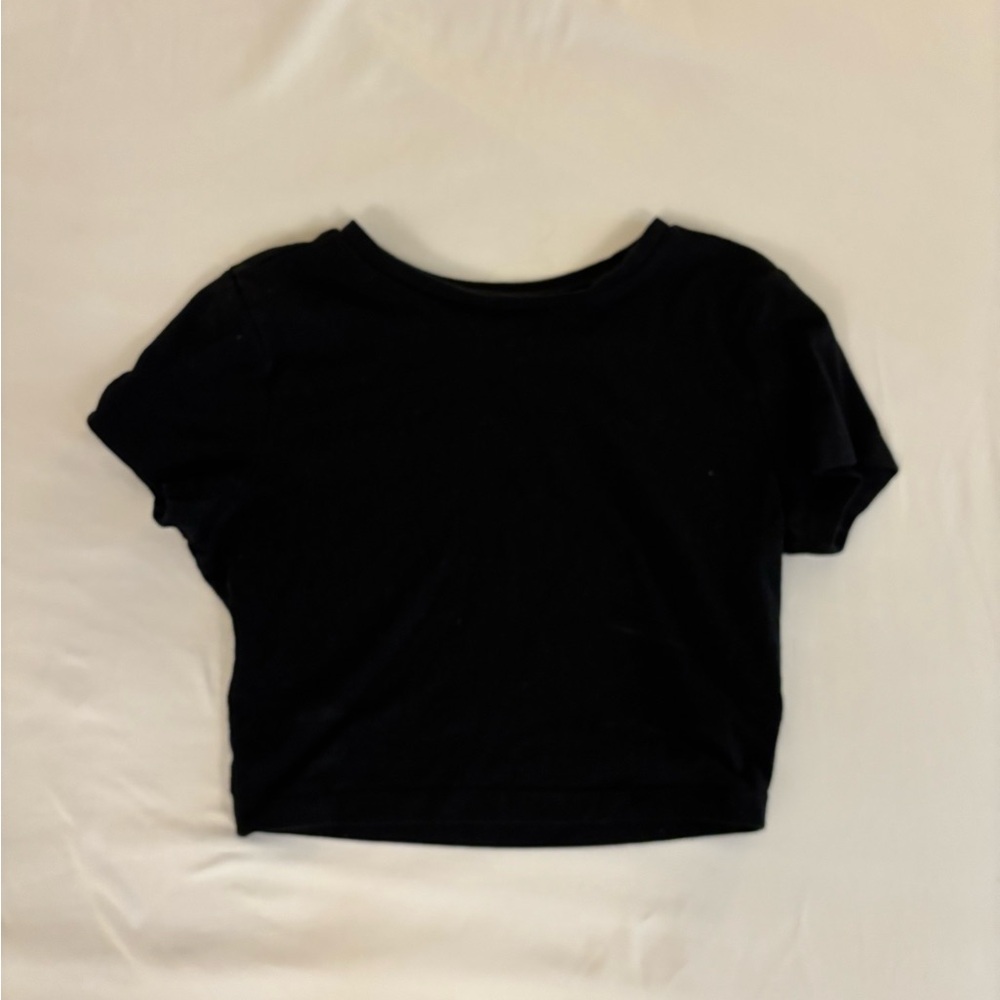 Wild Fable Black Cropped Tee